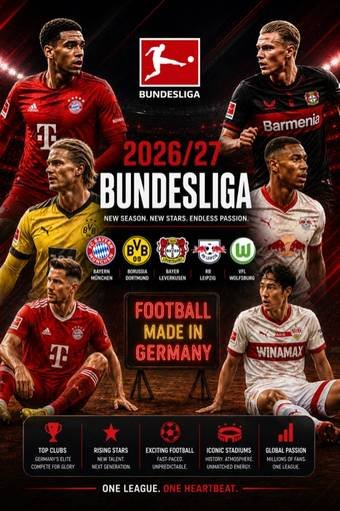 Bundesliga 2026/27 – live fotboll på Nordic IPTV