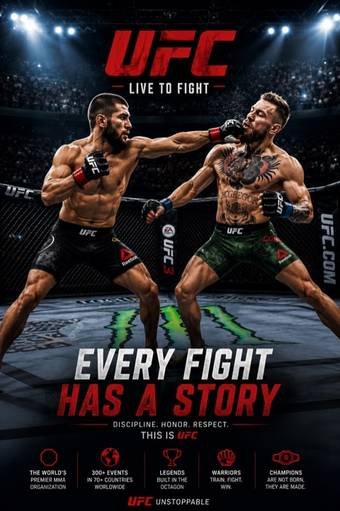 UFC – kampsport live via svensk IPTV